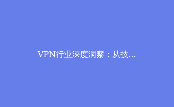 VPN行业深度洞察：从技术演进到用户隐私保护的未来之路 - 3