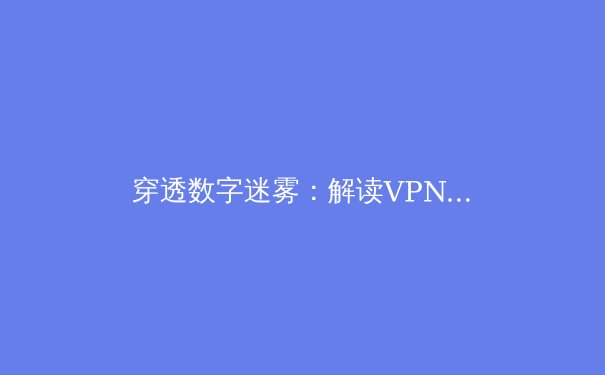 穿透数字迷雾：解读VPN技术演进与全球网络安全新格局 - 4