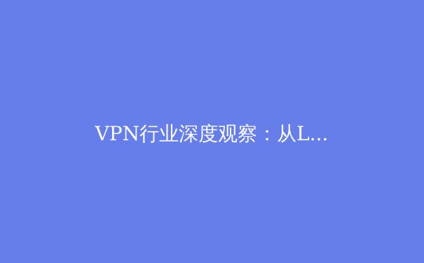 VPN行业深度观察：从Lets VPN看全球连接服务的未来走向 - 2